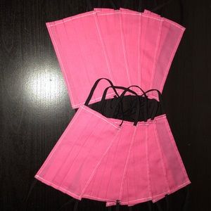 Kids pink face masks